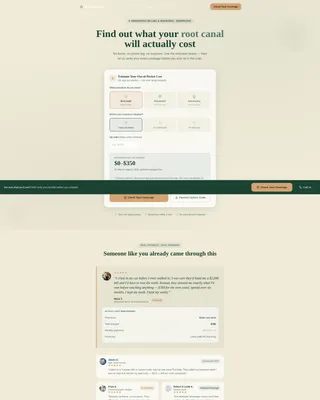 Canal - Cost Estimator Landing page Template