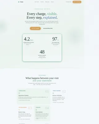 Clarity - Billing Transparency Landing page Template