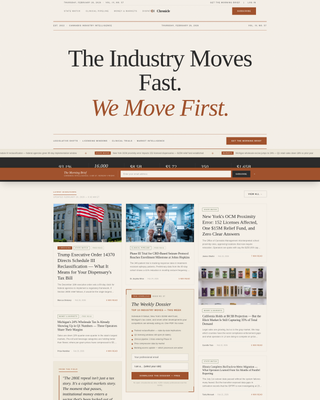 Chronicle - Authoritative Cannabis Landing Page Template