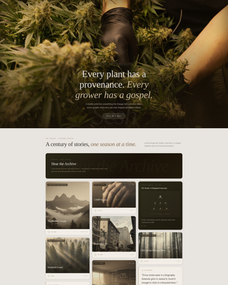 Cannabis - Modern Podcast Landing Page Template