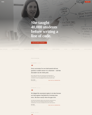 Byline - Compelling Edtech Landing Page Template