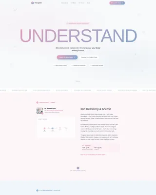 Clarity - Hematology Education Landing Page Template