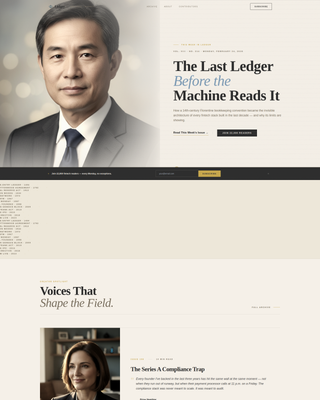Chronicle - Heritage Fintech Landing Page Template