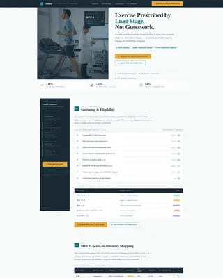 Catalyze - Liver Disease Exercise Landing Page Template