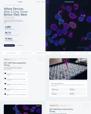 Calibrate - Trial Facility Landing Page Template