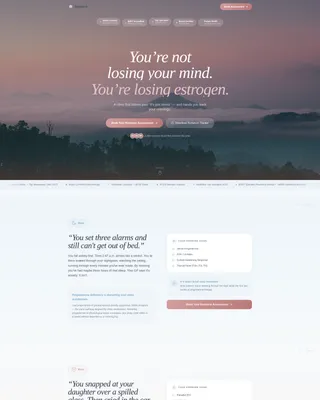 Balance - Hormonal Health Landing Page Template