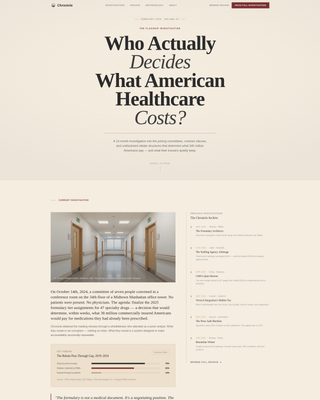 Chronicle - Authoritative Healthcare Landing Page Template