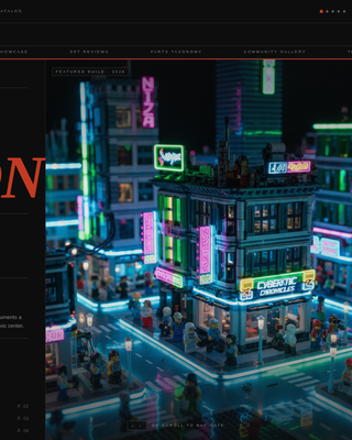 Brick - Editorial Lego Landing Page Template