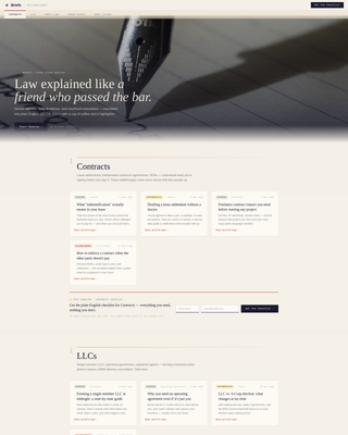 Briefs — Proven Legal Services Landing Page Template