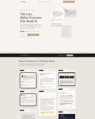 Briefing - Authoritative Legal Landing Page Template