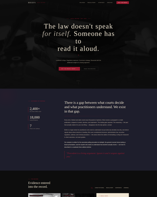 Briefs - Authoritative Legal Landing Page Template