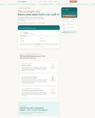 Beacon - Oncology Practice Landing page Template