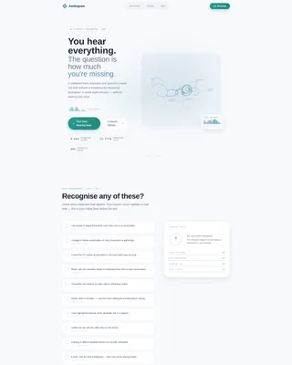 Clarity - Hearing Assessment Landing page Template