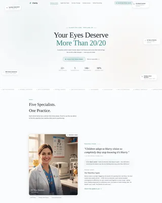Clarity - Practice Growth Landing page Template
