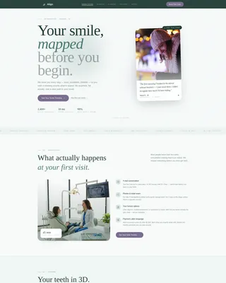 Align - Transparent Orthodontist Landing Page Template