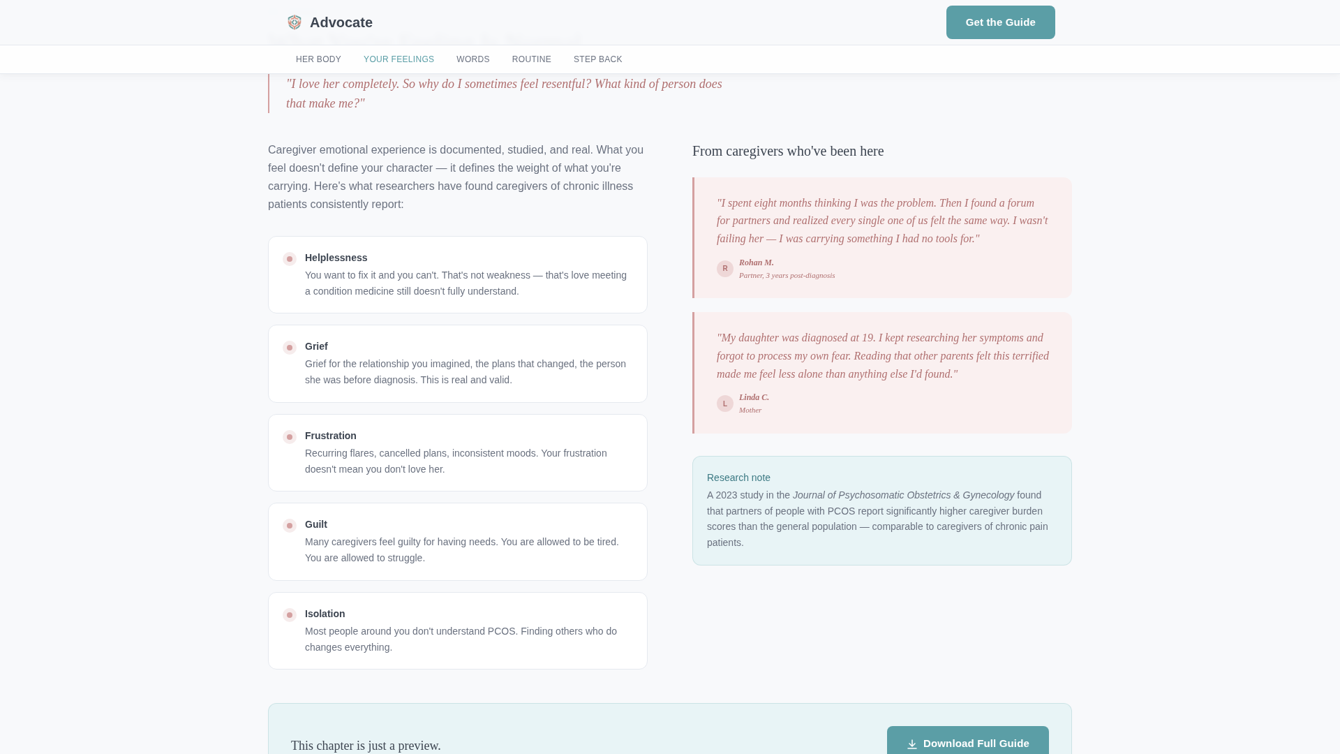 PCOS Women's Health Website Template