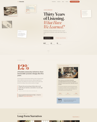 Chronicle - Compelling Nonprofit Landing Page Template