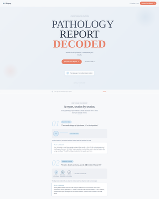 Biopsy - Clear Pathology Landing Page Template