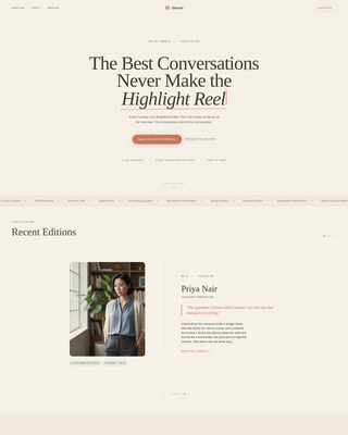 Airwave - Editorial Podcasting Landing Page Template