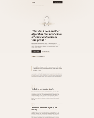 Cast — Handcrafted Ceramic Gallery Landing Page Template