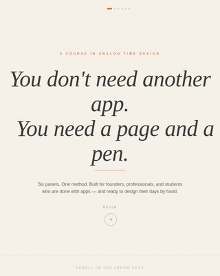 Cadence - Intentional Productivity Landing Page Template