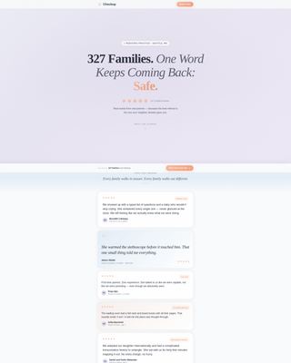 Checkup - Trusted Pediatrician Landing Page Template