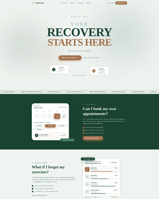 Align - Trusted Physicaltherapist Landing Page Template