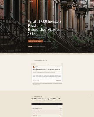 Broadsheet - Insider Investing Landing Page Template