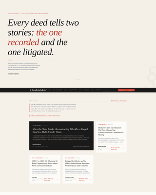 Brief - Authoritative Real Estate Law Landing Page Template