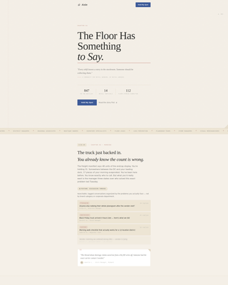 Aisle - Honest Retail Landing Page Template