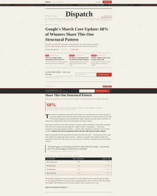 Advanced SEO & Content Newsletter Blog & Content Website Template