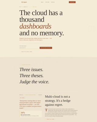 Broadsheet - Editorial SaaS Landing Page Template
