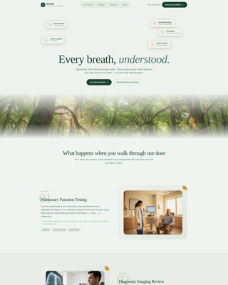 Breathe - Trusted Pulmonology Landing Page Template