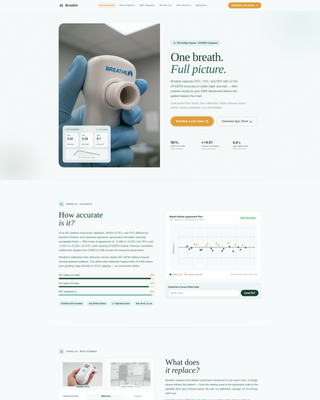 Breathe - Precision Pulmonology Landing Page Template