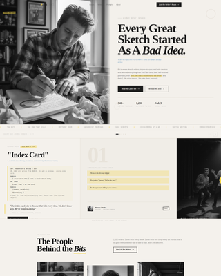 Bit - Electric Comedy Landing Page Template
