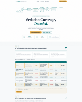 Catalyst - Precision Sedationdentist Landing Page Template
