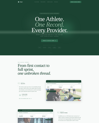 Chart - Precise Sportsmedicine Landing Page Template