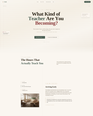 Chalk - Inspiring Teaching Landing Page Template