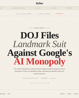 Byline - Authoritative Technews Landing Page Template