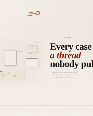 Casefile — Riveting Mystery Podcast Landing Page Template