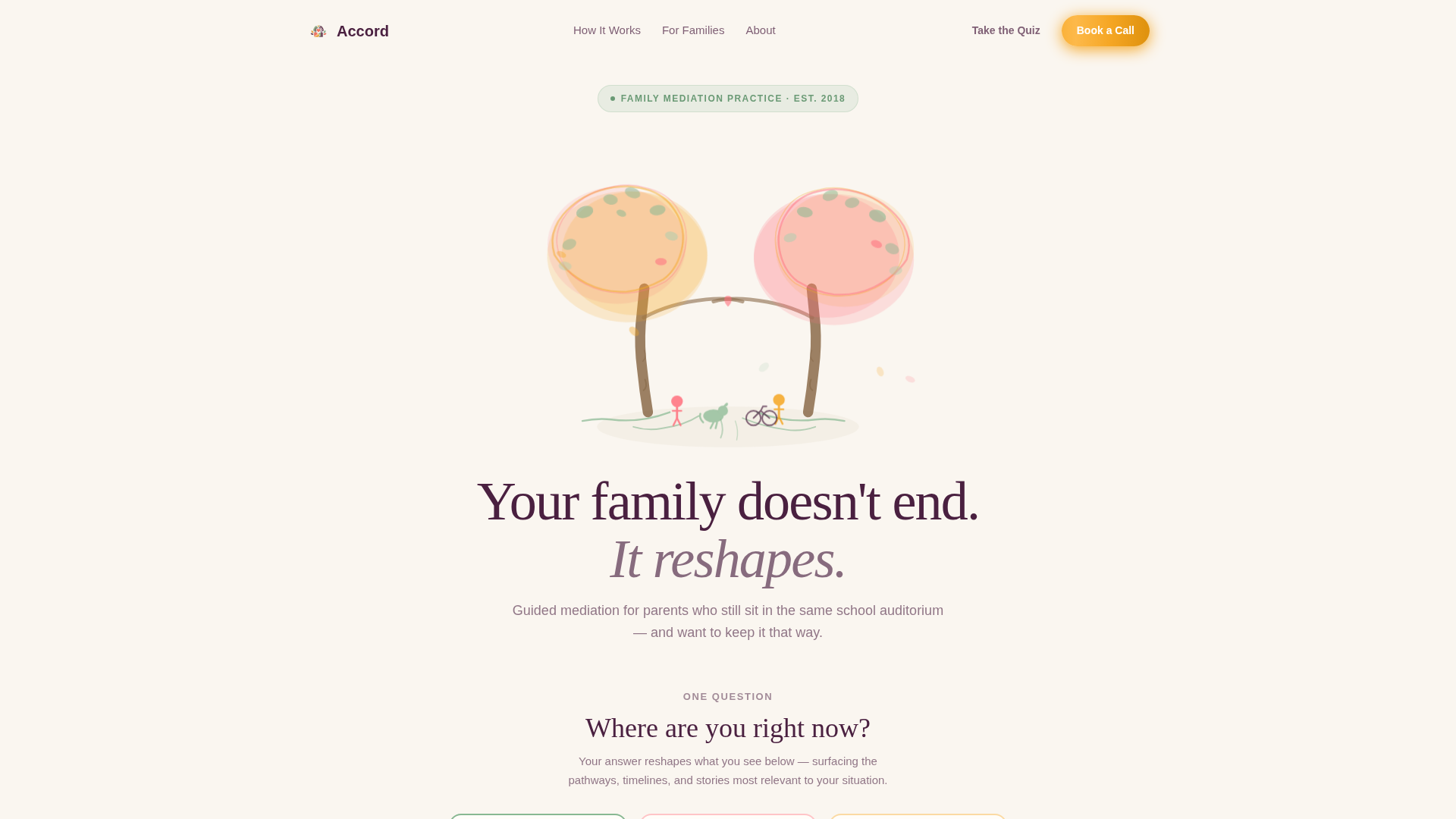 Family Counseling & Support Booking Website Template