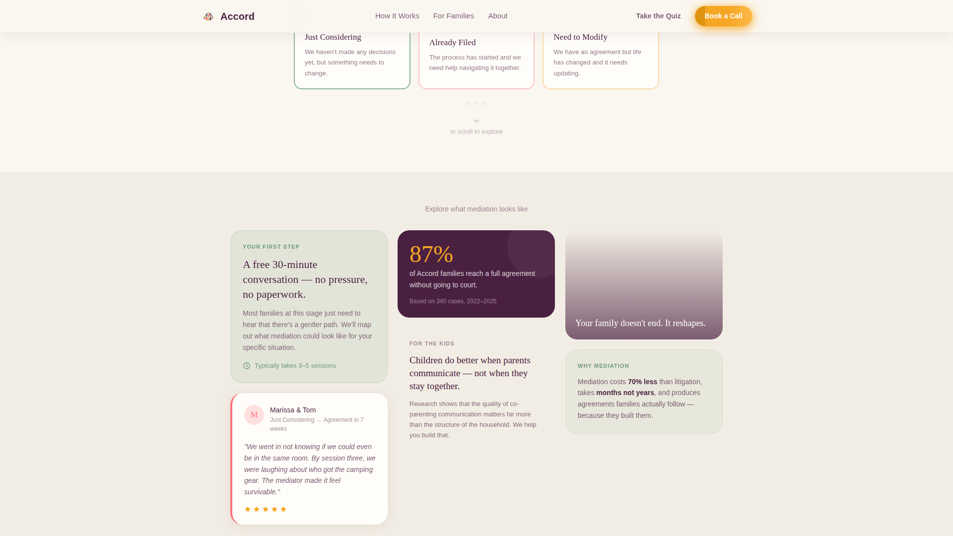Family Counseling & Support Booking Website Template
