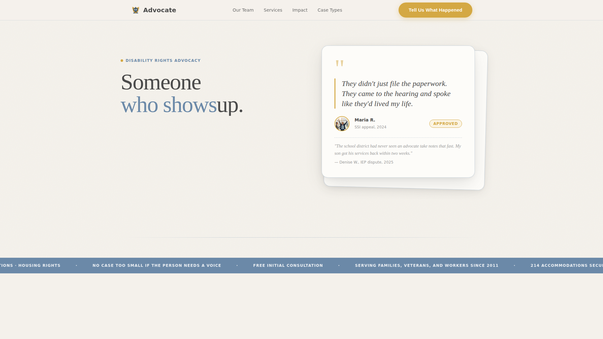 Advocacy & Social Campaign Reviews & Social Proof Website Template