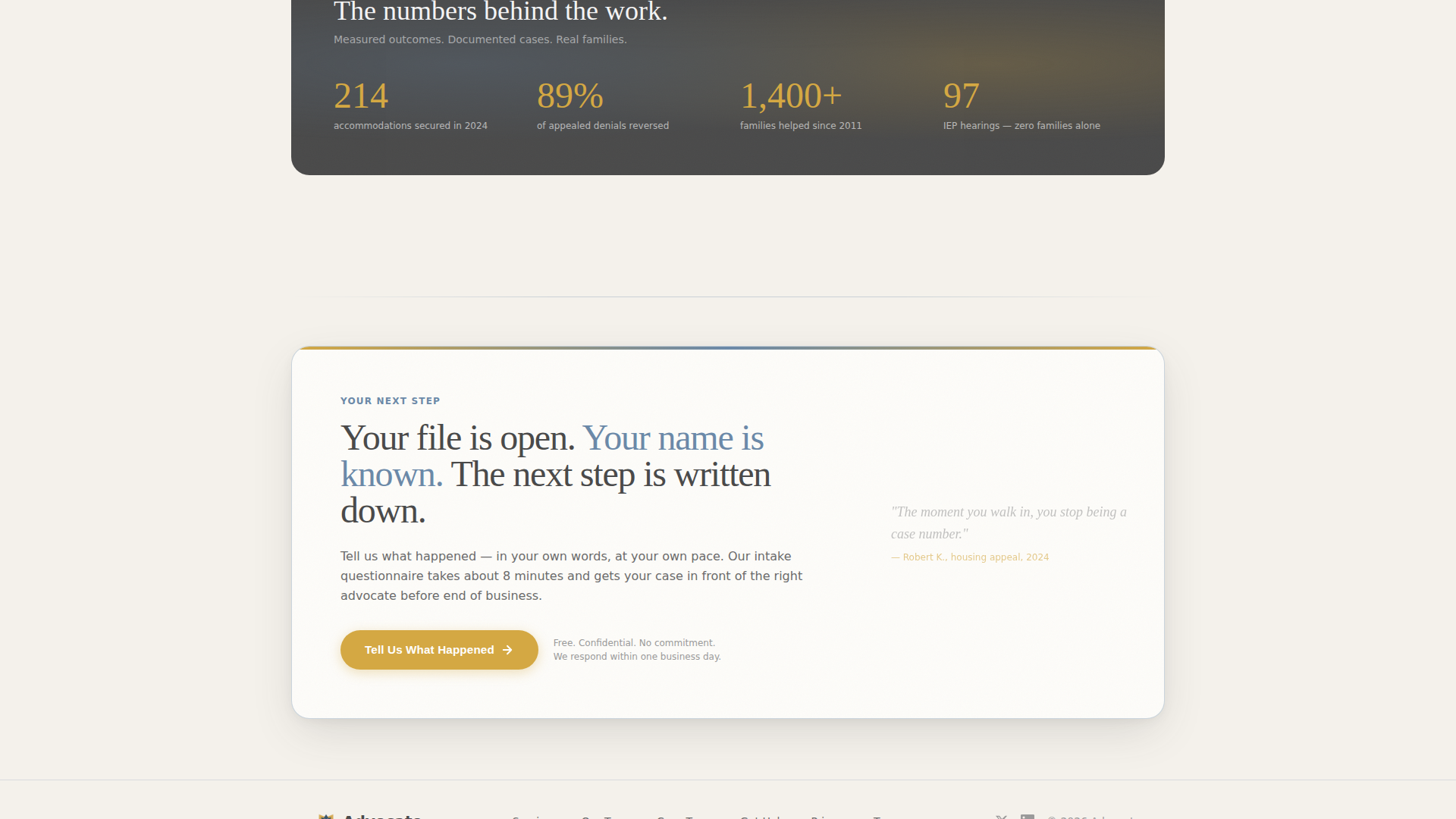 Advocacy & Social Campaign Reviews & Social Proof Website Template
