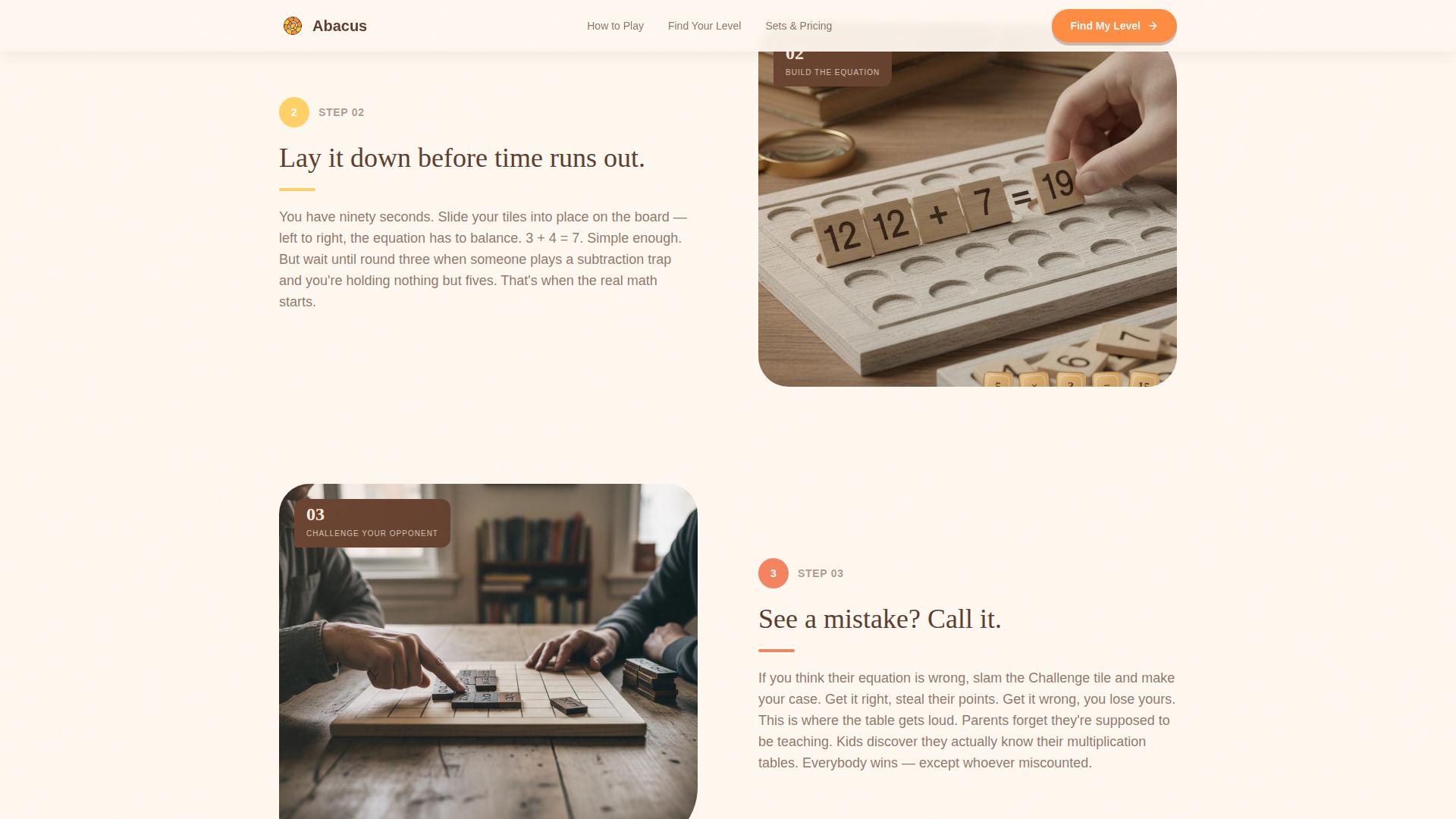 Abacus - Engaging Math Game Landing Page Template