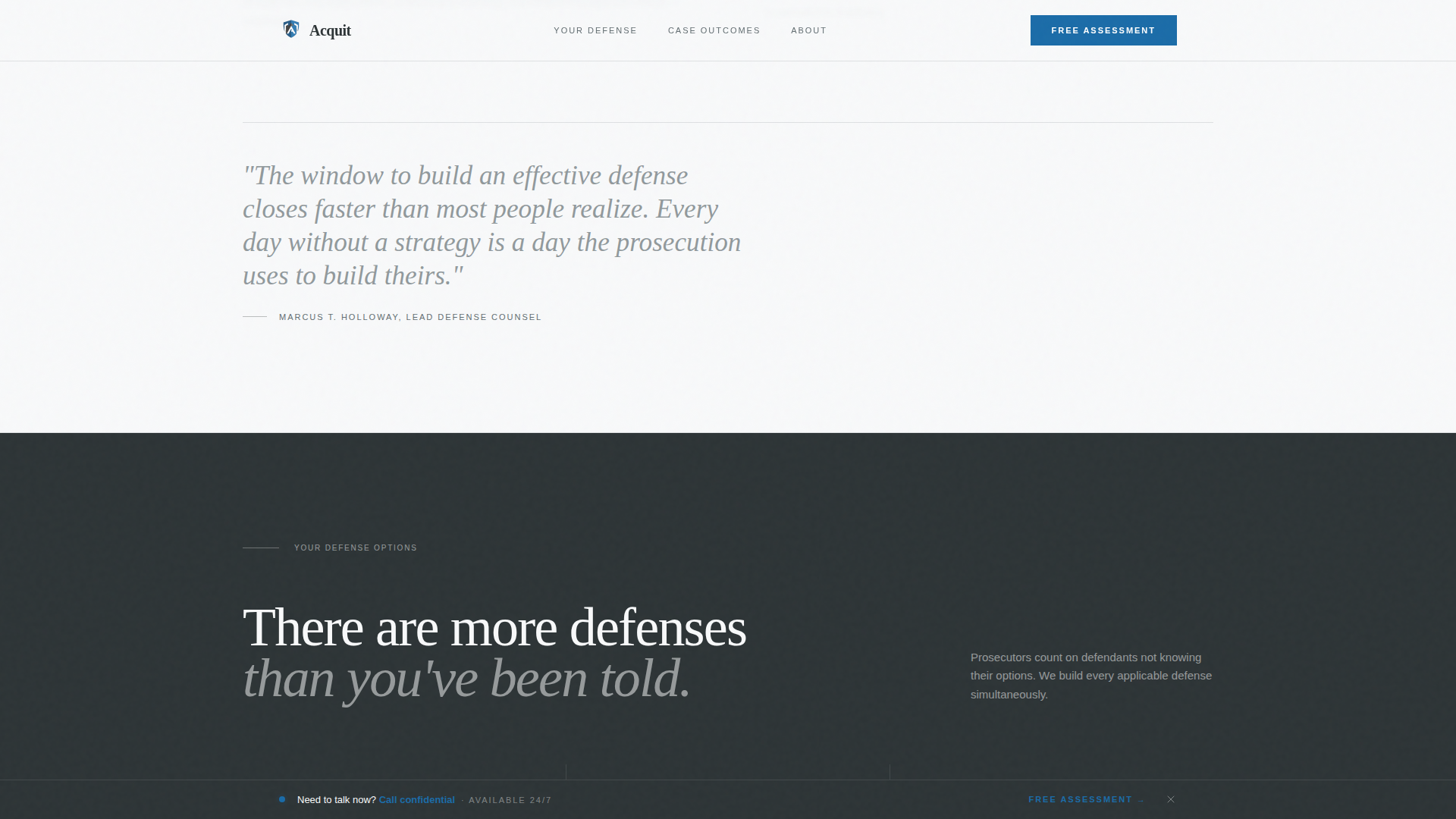 Criminal Defense Blog Website Template