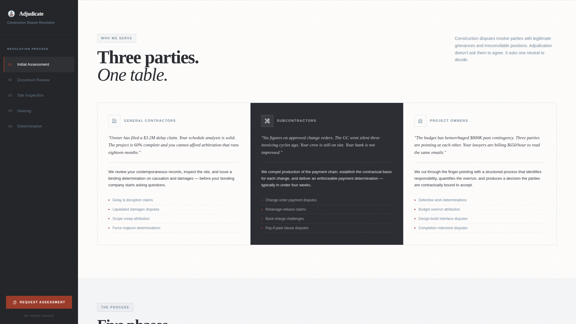 Mediation & Alternative Dispute Specialist Professional Website Template