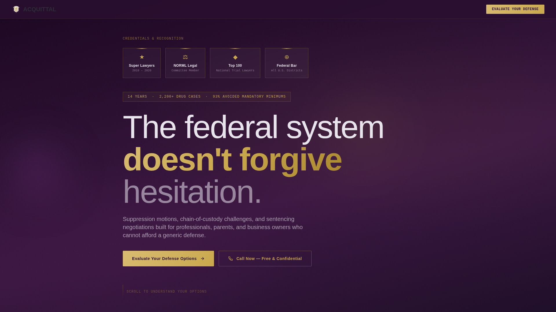 Criminal Defense Professional Website Template