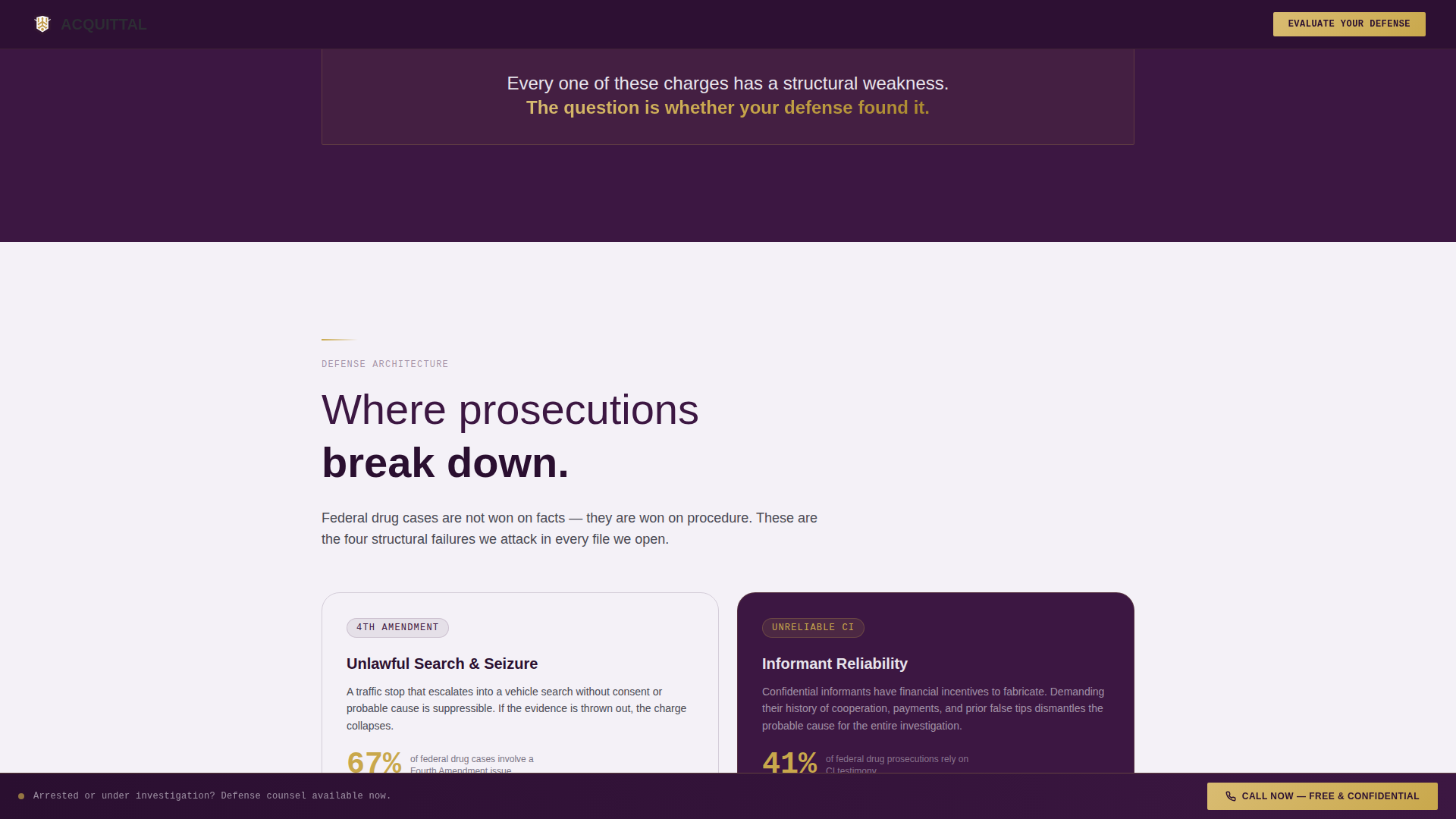 Criminal Defense Professional Website Template