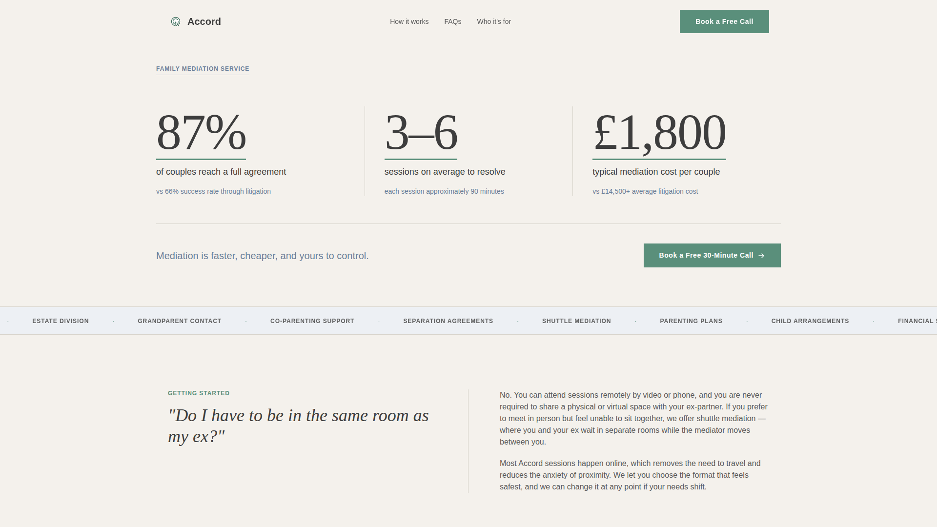 Family & Domestic Law Booking Website Template